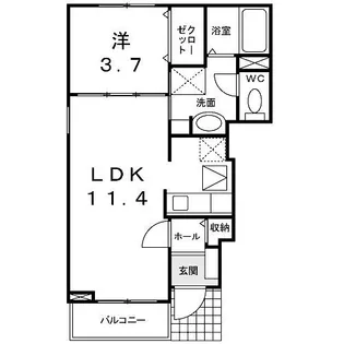 メゾン・ド・プレリー見川A【1階】の間取り