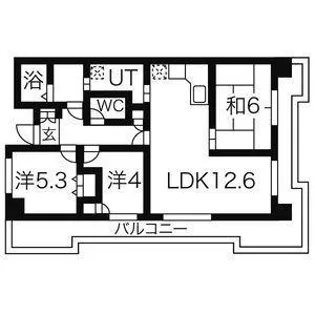サンライズマンション大和【11階】の間取り