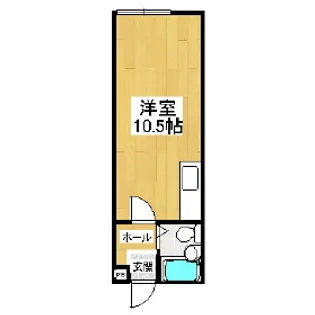 ハイツラポートD【1階】の間取り