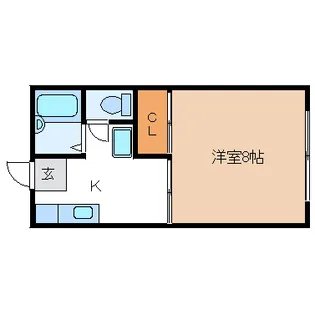 クレセントハウス米ヶ袋【2階】の間取り