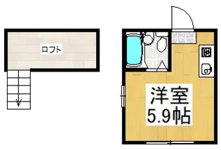 ホワイトキャッスル東大和【2階】の間取り