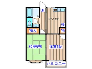 ノーブル弐番館の間取り