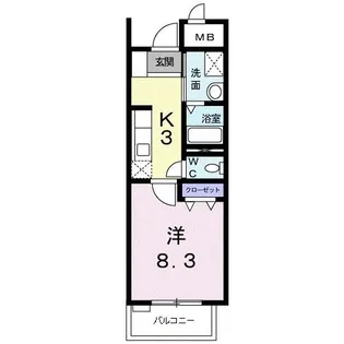 ロマ グランデ【3階】の間取り
