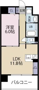 ヴァンドーム新蔵【8階】の間取り
