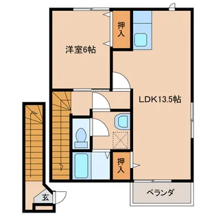 メゾンサンパティーク【2階】の間取り