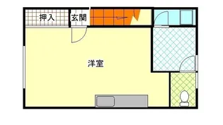 秋山ハイツ【1階】の間取り
