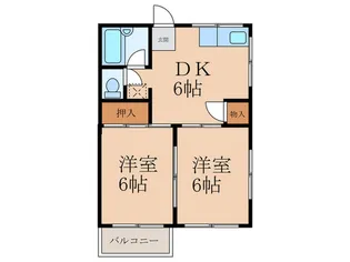 サンフラット【3階】の間取り