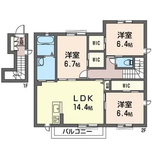 レフィシア【2階】の間取り