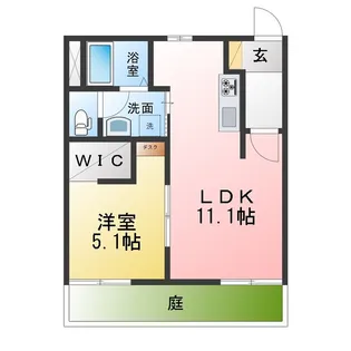 パークヒル春木台 A棟【1階】の間取り