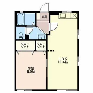 リンピアA【1階】の間取り