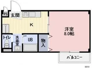 メゾンサンティエン【1階】の間取り