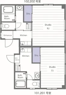プチモコハウス【2階】の間取り