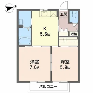 プチメゾン コスギ【1階】の間取り