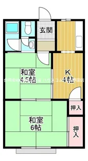 若竹荘の間取り