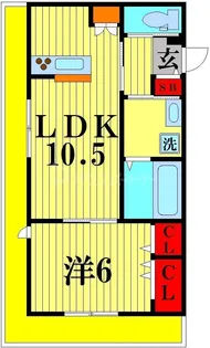 ベルデュール西船橋【4階】の間取り
