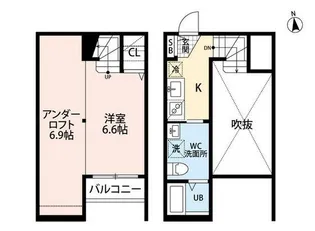 マルスヴァンサンクkumamoto【2階】の間取り