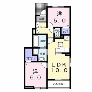 オーブ・レジェール【1階】の間取り