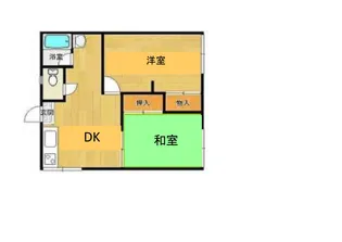 片江ハイツ【1階】の間取り