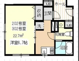 チェリーヒルズ【2階】の間取り