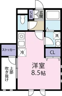 パティオB棟【1階】の間取り