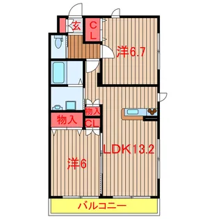 グランドレジデンス習志野台【3階】の間取り