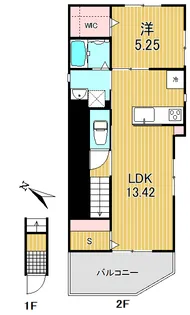 Cerise Nishikoyama(スリーズ西小山)【2階】の間取り