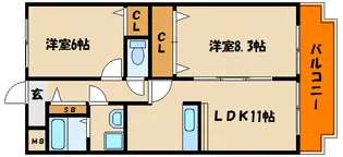 エートルウールー【1階】の間取り