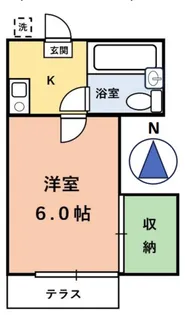 ヤマトハイツC棟【1階】の間取り