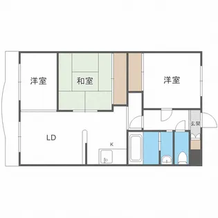セザール北28条【1階】の間取り