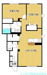 カオル・ヤヨイハイムA・B・C【1階】の間取り