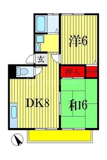 グラーツ西治【1階】の間取り