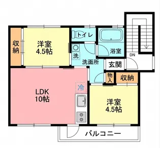 相武台住宅 5号棟【4階】の間取り
