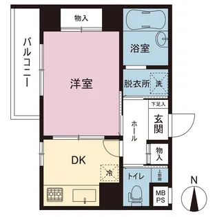 ダイアパレス上大岡第7【4階】の間取り