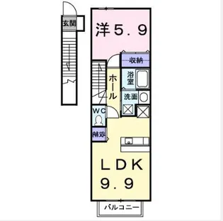 インターハイム1【1階】の間取り