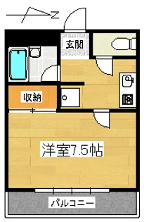 エスポワール‘95【1階】の間取り