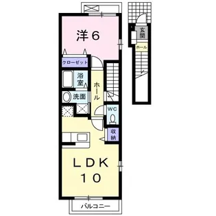 シャトレ 桜3【2階】の間取り