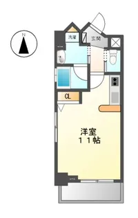プレステージ代官【5階】の間取り