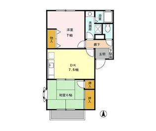 プリムラコート【2階】の間取り