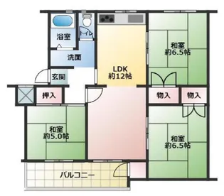 高倉台10団地【5階】の間取り