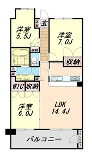 ルネ横浜アーバンテラス【6階】の間取り