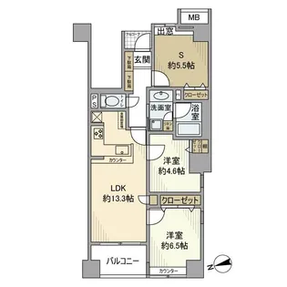 ベルメゾン文京白山【3階】の間取り
