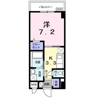 リバーコート浅香【4階】の間取り