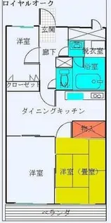ロイヤルオーク【2階】の間取り