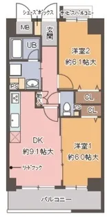 カルムレトリア西梅田【3階】の間取り