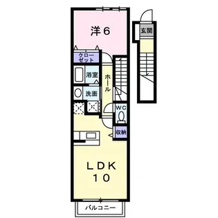 フリーデ嵐山【2階】の間取り