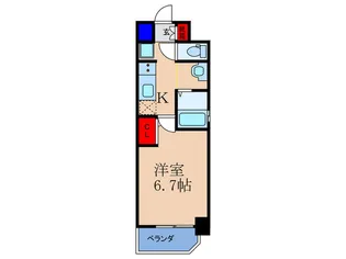 LAJOLLA西天満【3階】の間取り