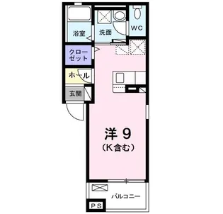 レジデンスやはたIII【3階】の間取り