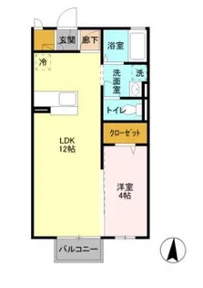 カーサ コンチェルト【2階】の間取り