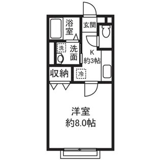 ソレイユ・MN【2階】の間取り