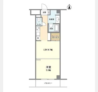 ラクラス麻布十番【2階】の間取り